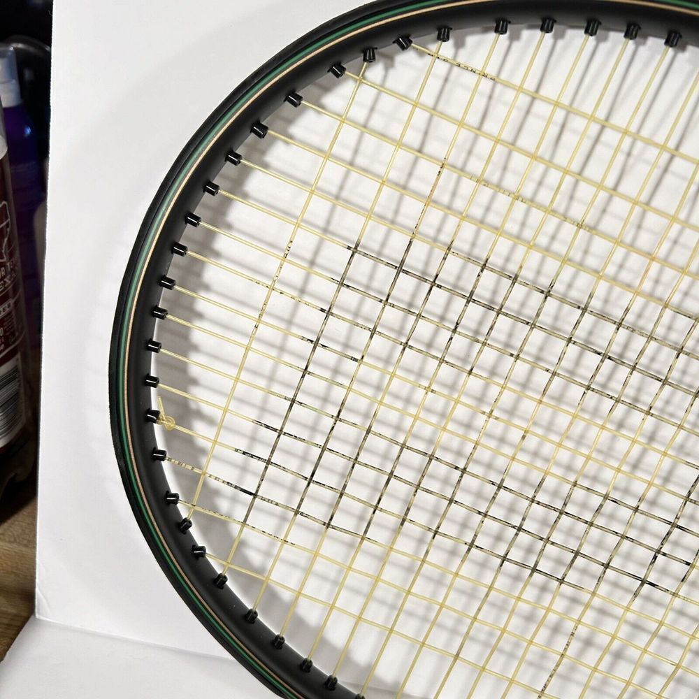 Prince Graphite Series 110 One Stripe Tennis Racquet Grip 4 1/2" Org Grip String - Picture 8 of 16